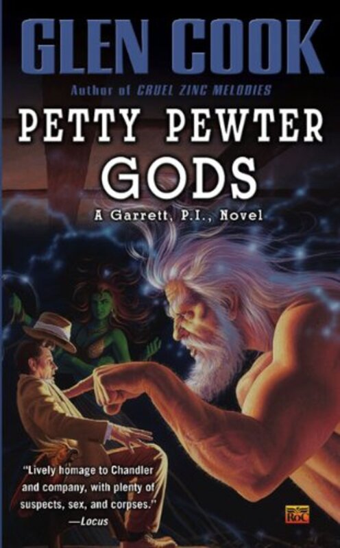 Book cover for "Petty Pewter Gods" by Glen Cook
