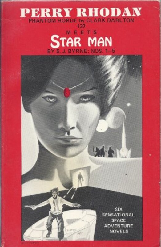 Book cover for "Phantom Horde 137 Meets Starman" by Kurt Brand
