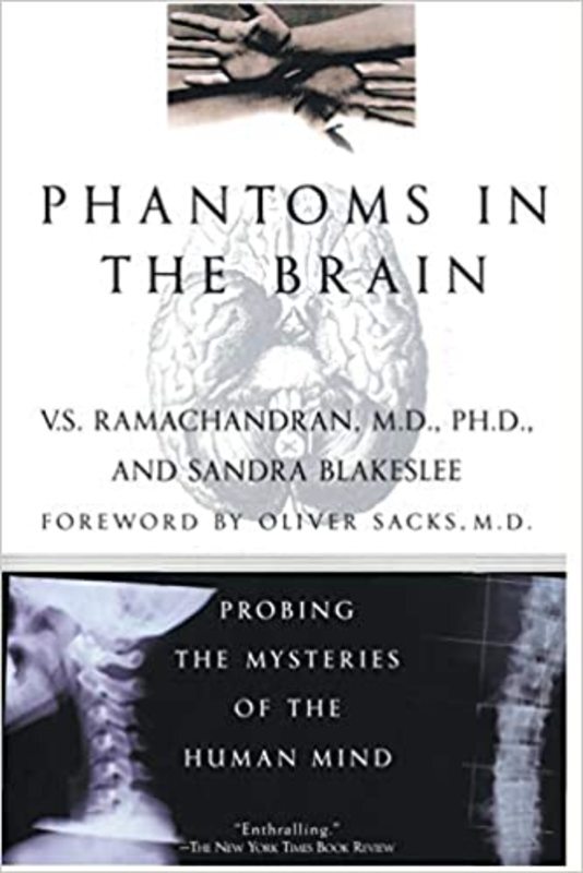 Book cover for "Phantoms in the Brain" by V. S. Ramachandran