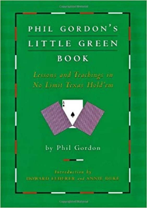Book cover for "Phil Gordon's Little Green Book" by Phil Gordon