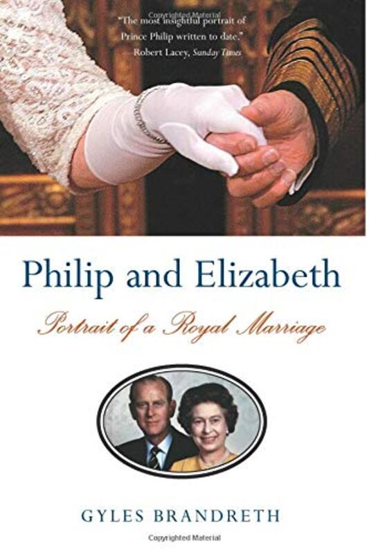 Book cover for "Philip and Elizabeth" by Gyles Brandreth