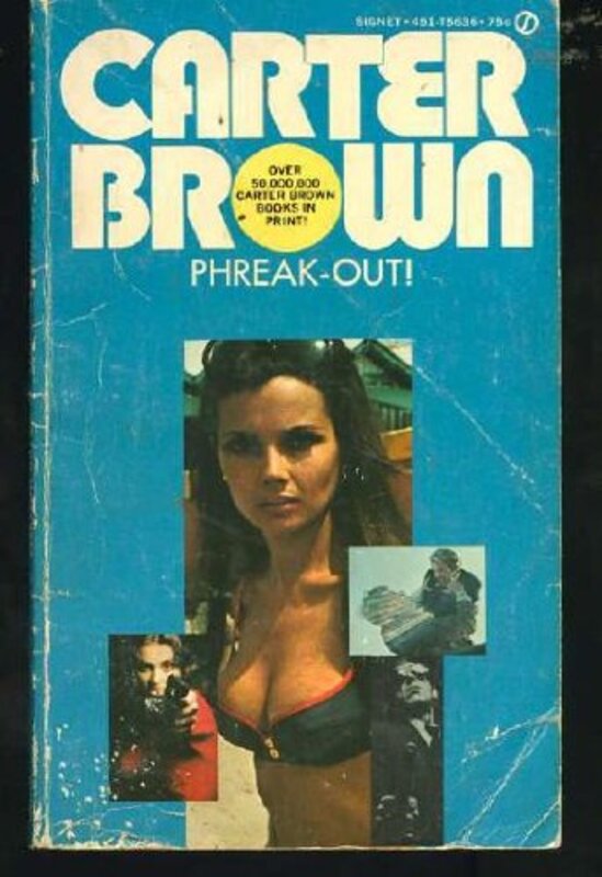 Book cover for "Phreak Out" by Carter Brown