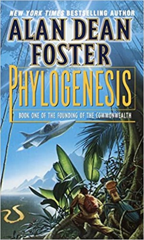 Book cover for "Phylogenesis" by Alan Dean Foster
