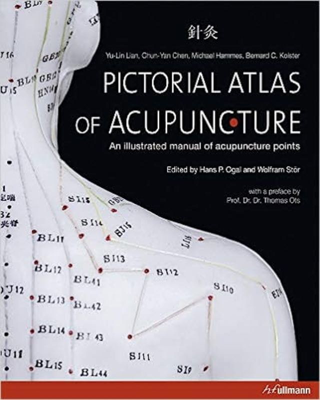Book cover for "Pictorial Atlas of Acupuncture" by Yu-Lin Lian