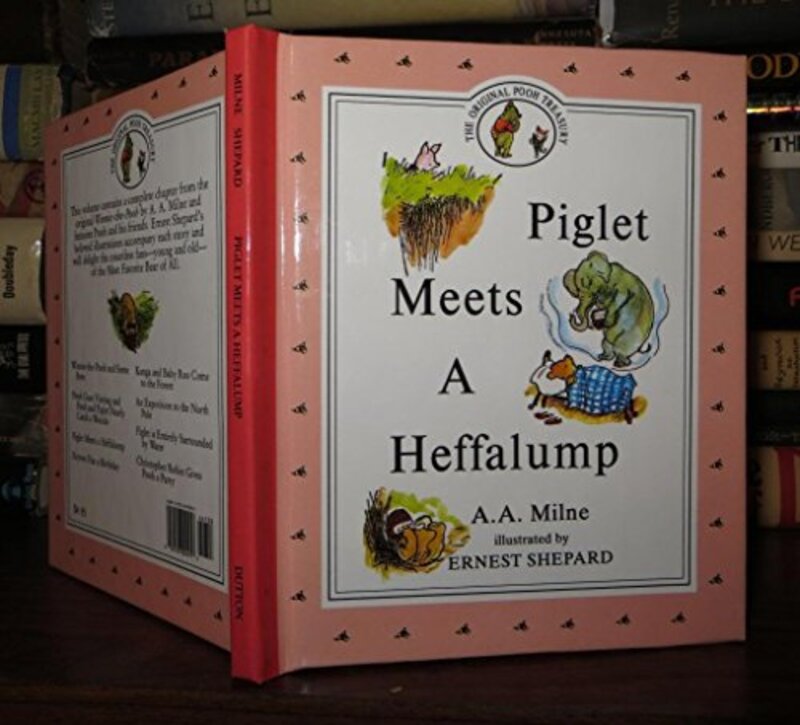 Book cover for "Piglet Meets a Heffalump" by AA Milne