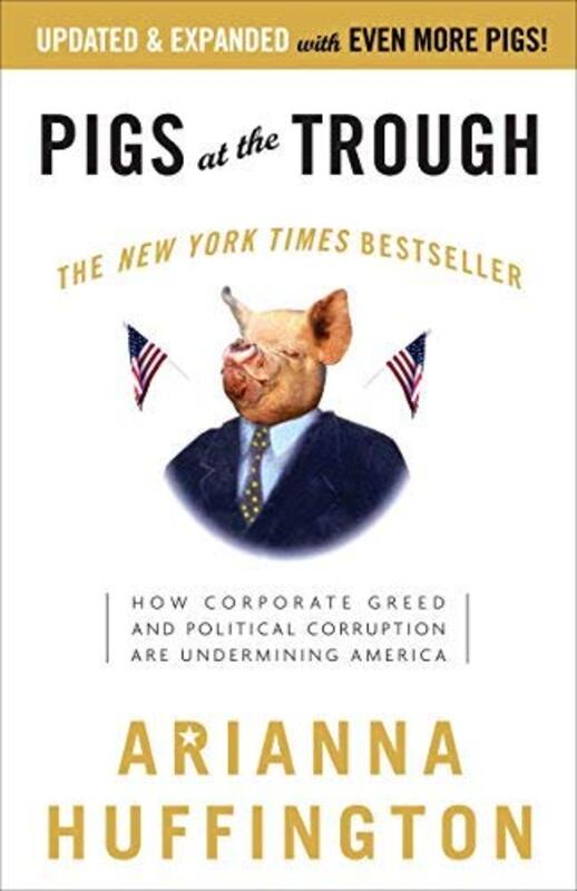Book cover for "Pigs at the Trough"