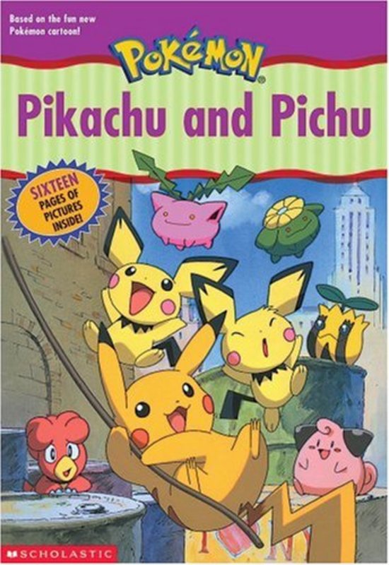 Book cover for "Pikachu and Pichu" by Tracey West
