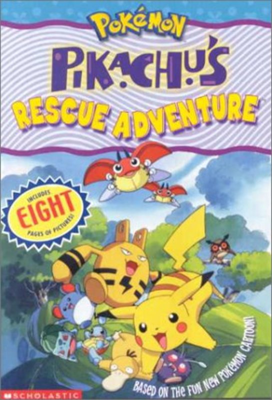 Book cover for "Pikachu's Rescue Adventure" by Tracey West
