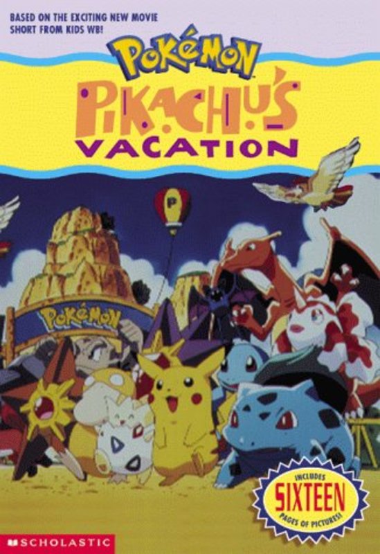 Book cover for "Pikachu's Vacation" by Tracey West