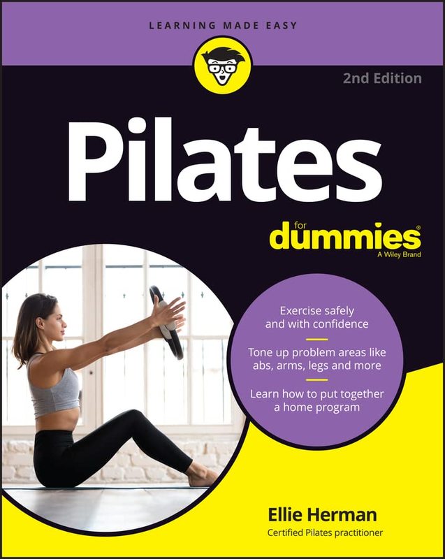 Book cover for "Pilates For Dummies" by Ellie Herman