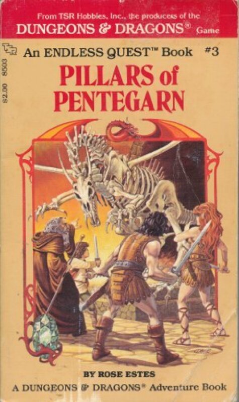 Book cover for "Pillars of Pentegarn" by Rose Estes