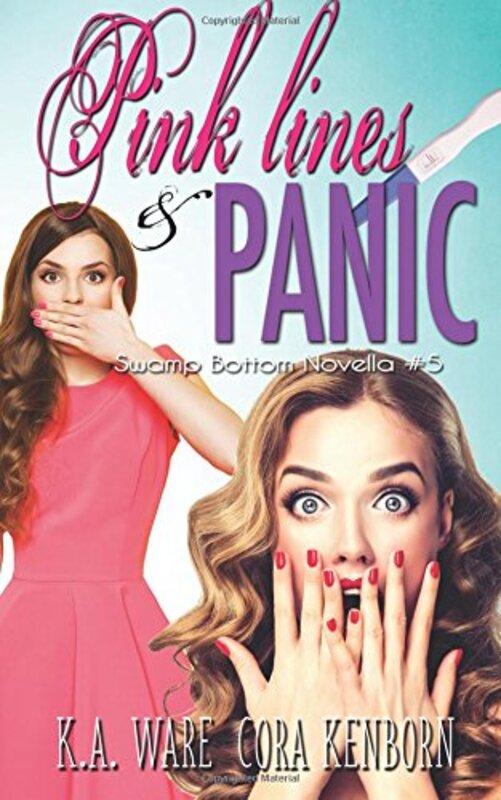 Book cover for "Pink Lines and Panic" by Cora Kenborn