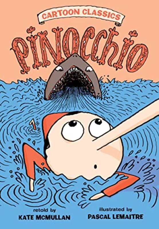 Book cover for "Pinocchio" by Kate McMullan