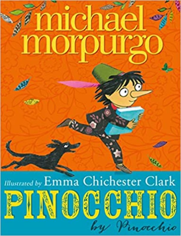 Book cover for "Pinocchio" by Michael Morpurgo