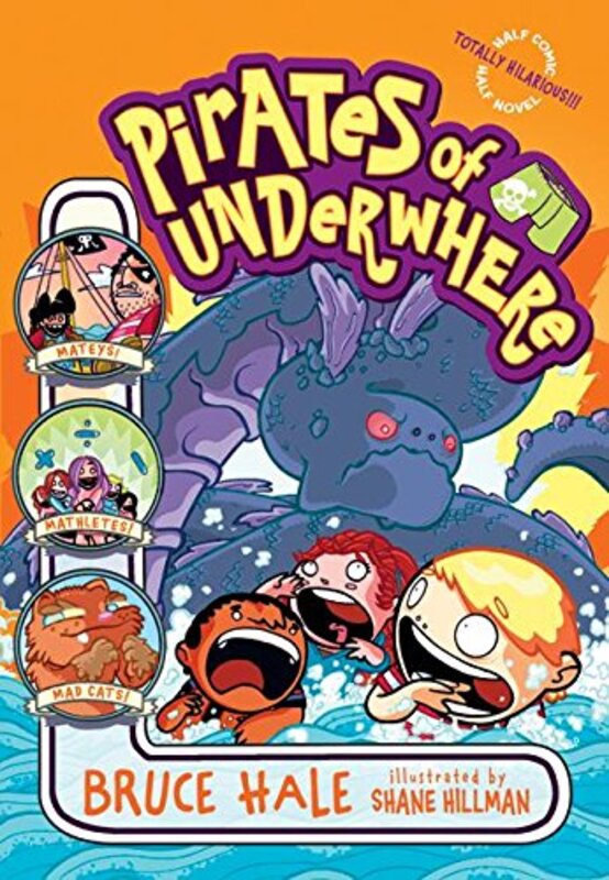 Book cover for "Pirates of Underwhere" by Bruce Hale