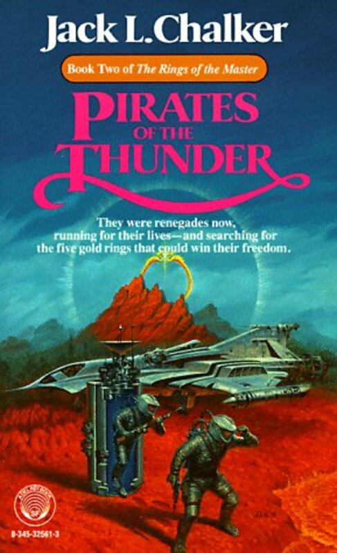 Book cover for "Pirates of the Thunder" by Jack L Chalker