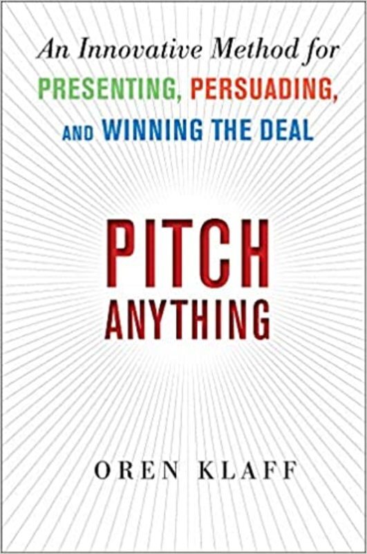 Book cover for "Pitch Anything" by Oren Klaff