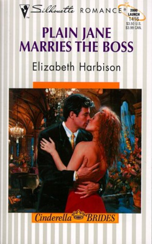 Book cover for "Plain Jane Marries The Boss" by Elizabeth Harbison