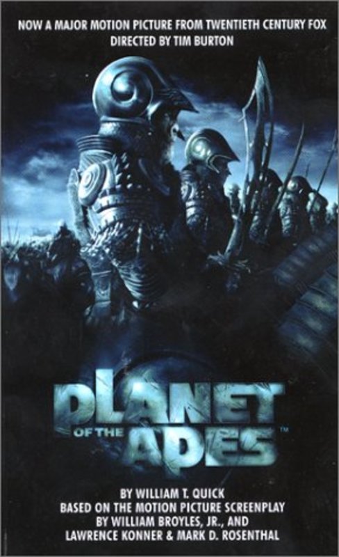Book cover for "Planet of the Apes: The Adult Novelization" by William T Quick