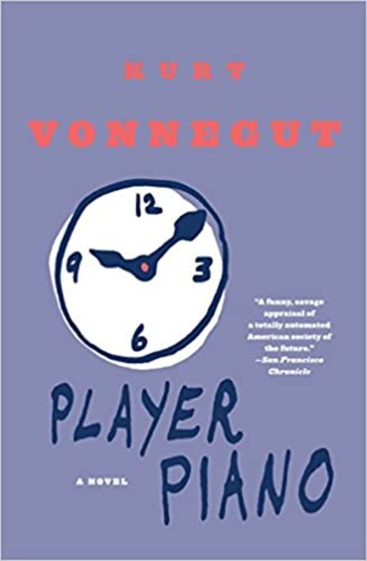 Book cover for "Player Piano" by Kurt Vonnegut