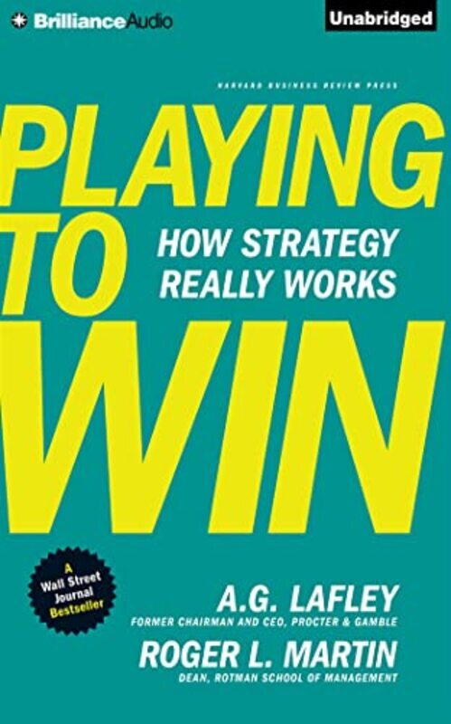 Book cover for "Playing to Win" by A.G. Lafley