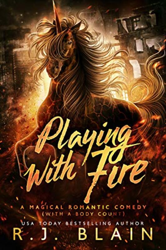 Book cover for "Playing with Fire" by RJ Blain
