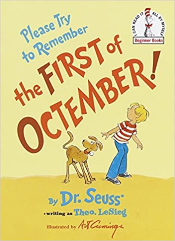 Book cover for "Please Try to Remember the First of Octember!" by Dr. Seuss