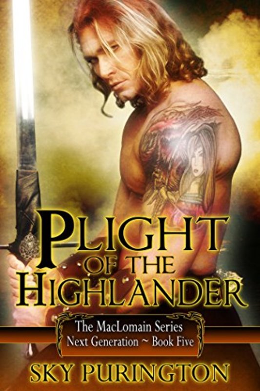 Book cover for "Plight of the Highlander" by Sky Purington