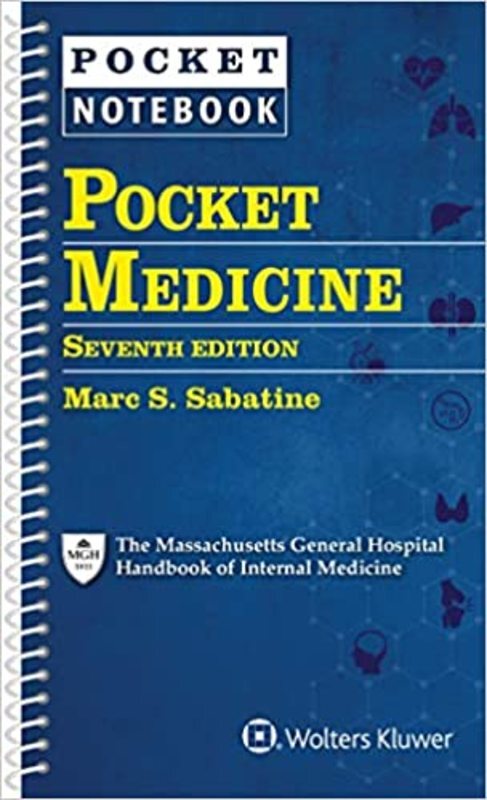 Book cover for "Pocket Medicine" by Dr. Marc S Sabatine