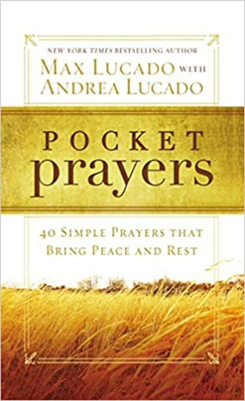 Book cover for "Pocket Prayers" by Max Lucado