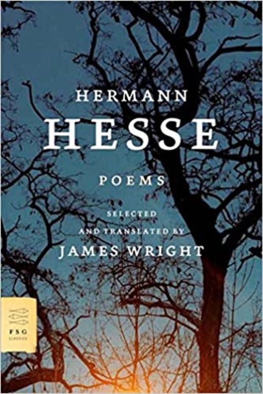 Book cover for "Poems" by Hermann Hesse