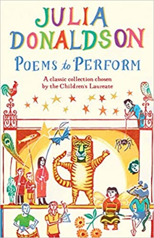 Book cover for "Poems to Perform" by Julia Donaldson