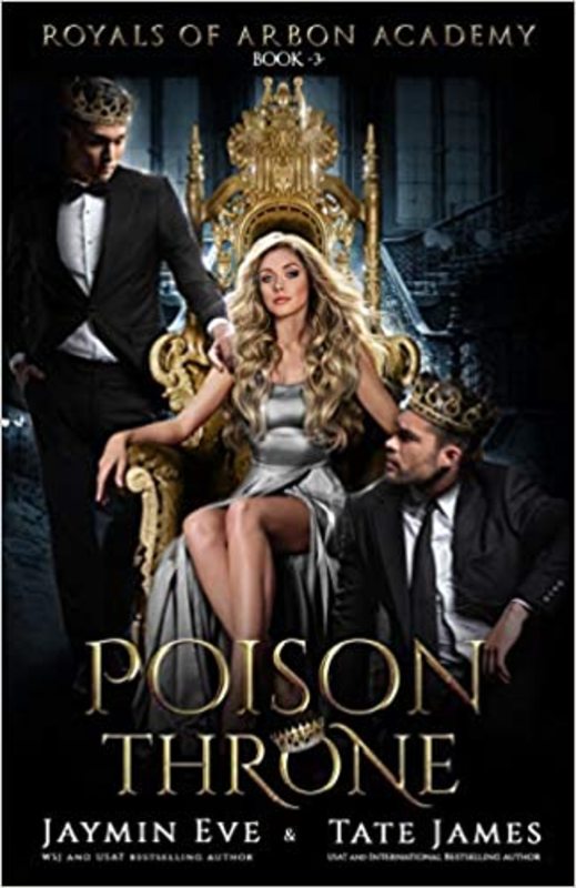 Book cover for "Poison Throne" by Tate James
