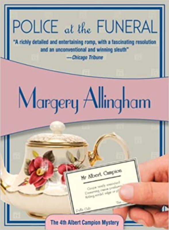 Book cover for "Police at the Funeral" by Margery Allingham