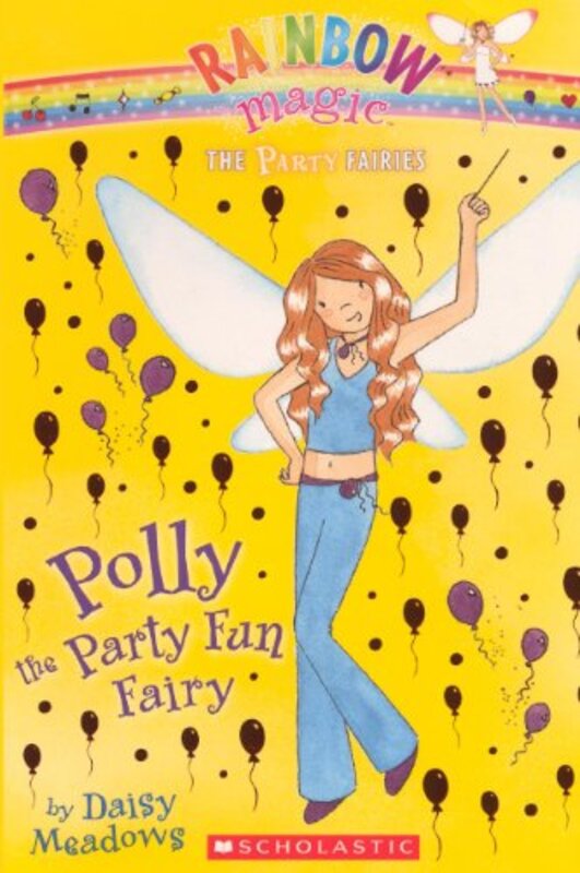 Book cover for "Polly the Party Fun Fairy" by Daisy Meadows