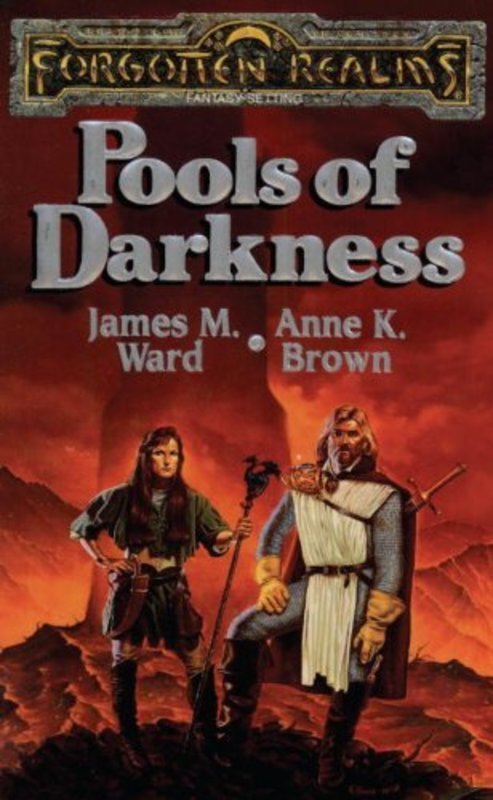 Book cover for "Pools of Darkness" by James M. Ward
