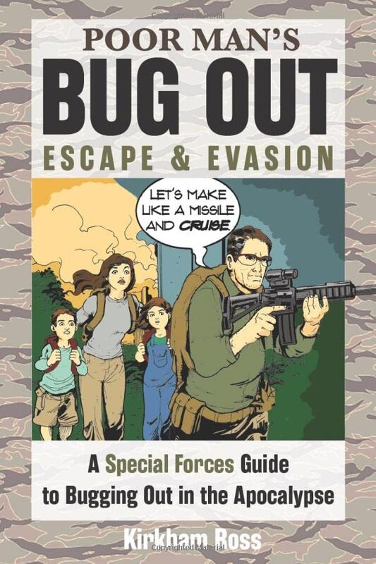 Book cover for "Poor Man's Bug Out, Escape and Evasion" by Jeff Kirkham
