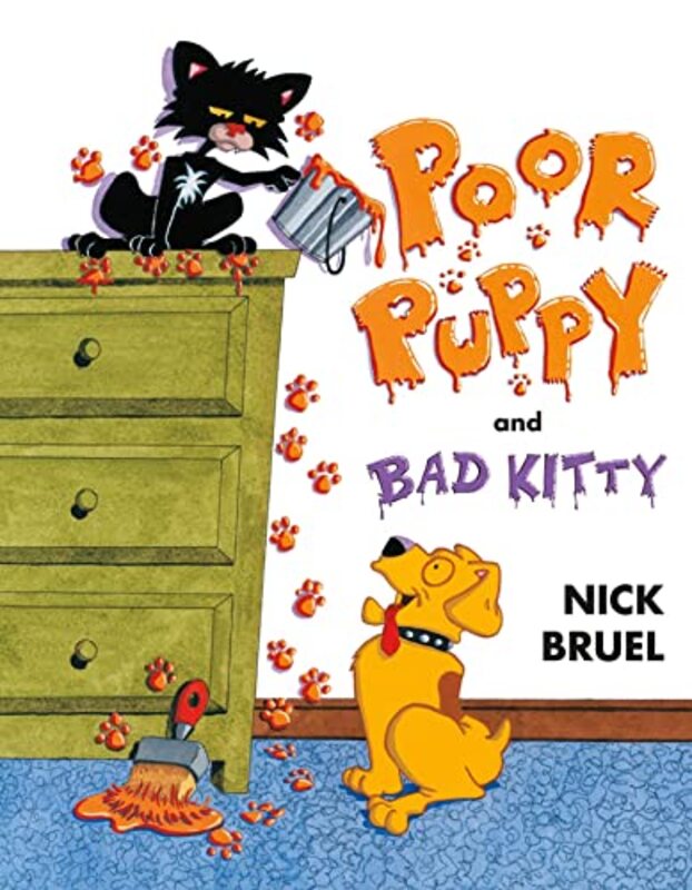 Book cover for "Poor Puppy and Bad Kitty" by Nick Bruel