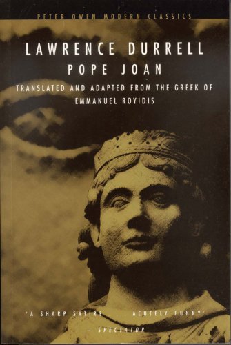 Book cover for "Pope Joan" by Lawrence Durrell