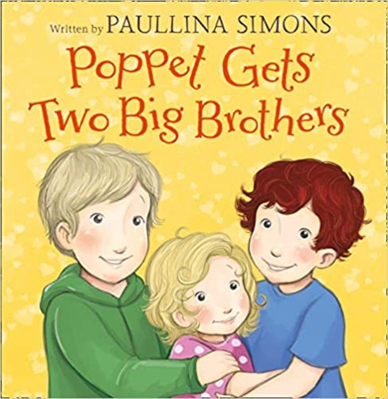 Book cover for "Poppet Gets Two Big Brothers" by Paullina Simons