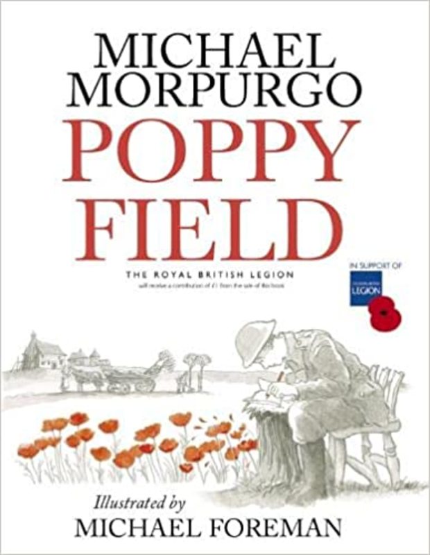 Book cover for "Poppy Field" by Michael Morpurgo