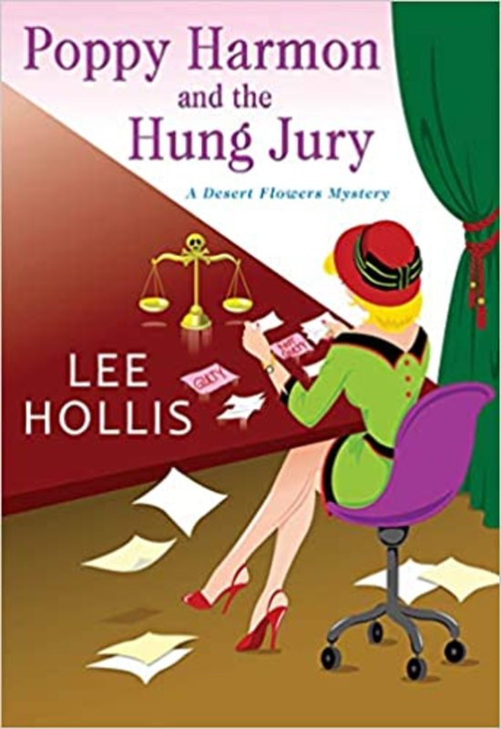 Book cover for "Poppy Harmon and the Hung Jury" by Lee Hollis