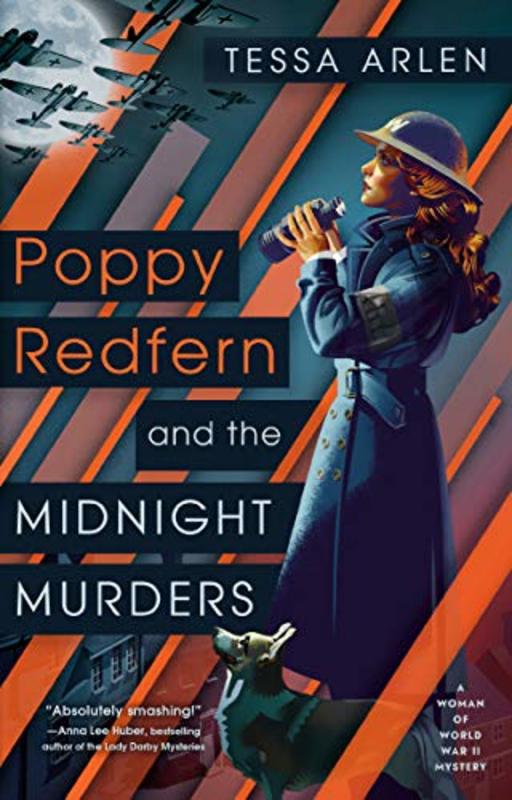 Book cover for "Poppy Redfern and the Midnight Murders" by Tessa Arlen