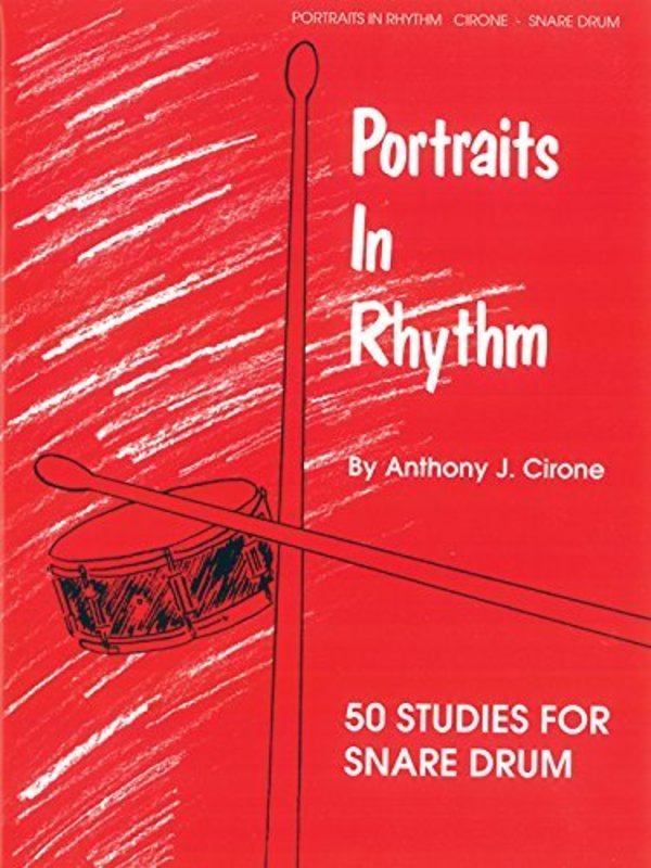 Book cover for "Portraits in Rhythm" by Anthony J. Cirone