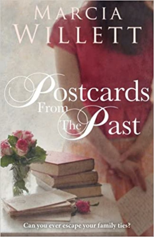 Book cover for "Postcards from the Past" by Marcia Willett