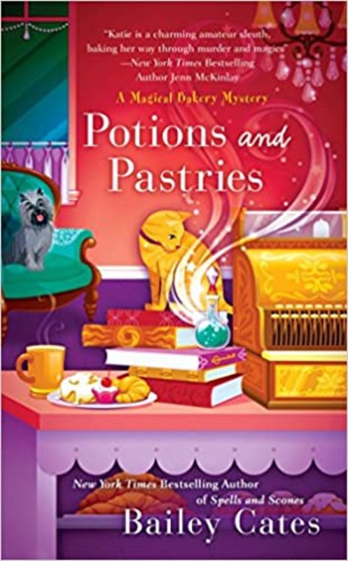 Book cover for "Potions and Pastries" by Bailey Cates