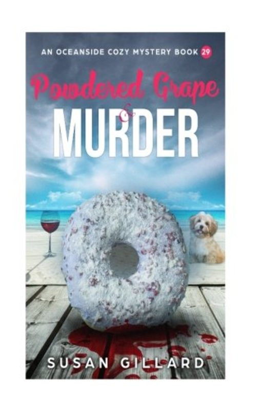 Book cover for "Powdered Grape and Murder" by Susan Gillard