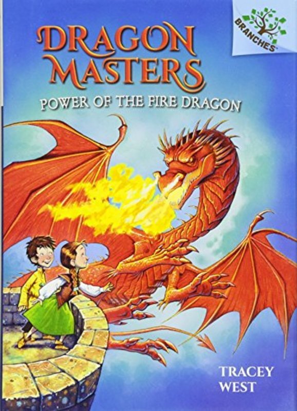 Book cover for "Power of the Fire Dragon" by Tracey West