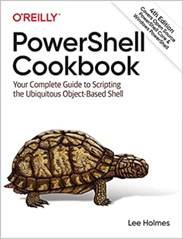 Book cover for "PowerShell Cookbook" by Lee Holmes