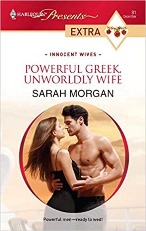 Book cover for "Powerful Greek, Unworldly Wife" by Sarah Morgan